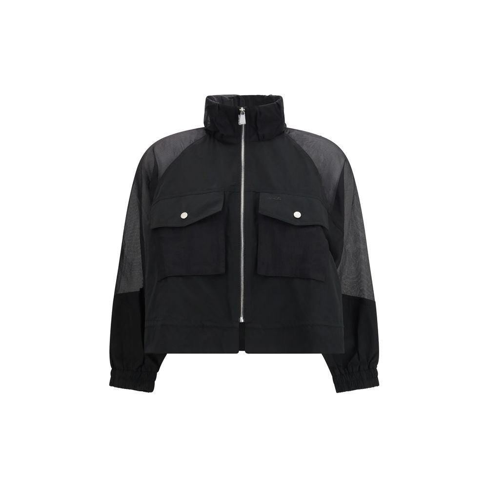 PINKO Black Polyester Shell Jacket