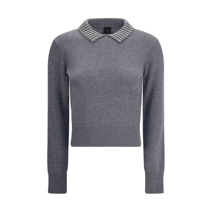PINKO Gray Nylon Sweatshirt