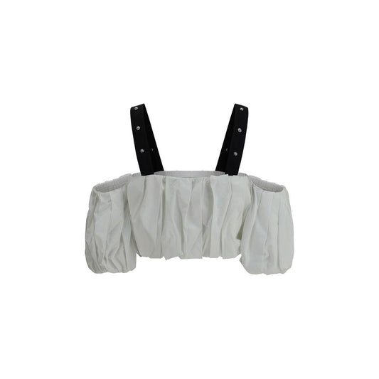 PINKO PINKO Balloon sleeves crop Top PI-105176A2LDZZ1-M
