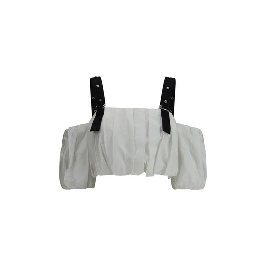PINKO PINKO Balloon sleeves crop Top PI-105176A2LDZZ1-M