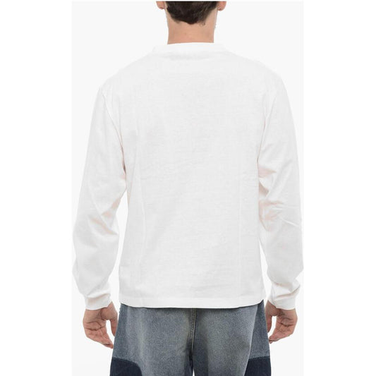 Palm Angels Palm Angels Long Sleeves Crew-neck T-shirt with Breast Pocket PA-P595938-M