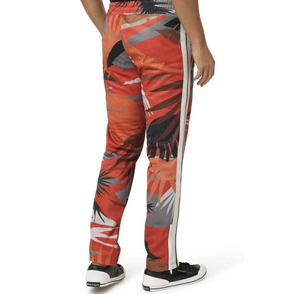 Palm Angels Red Polyester Joggers (Workout Pants) with elasticated waist and side pockets, men's fashion made in Italy.