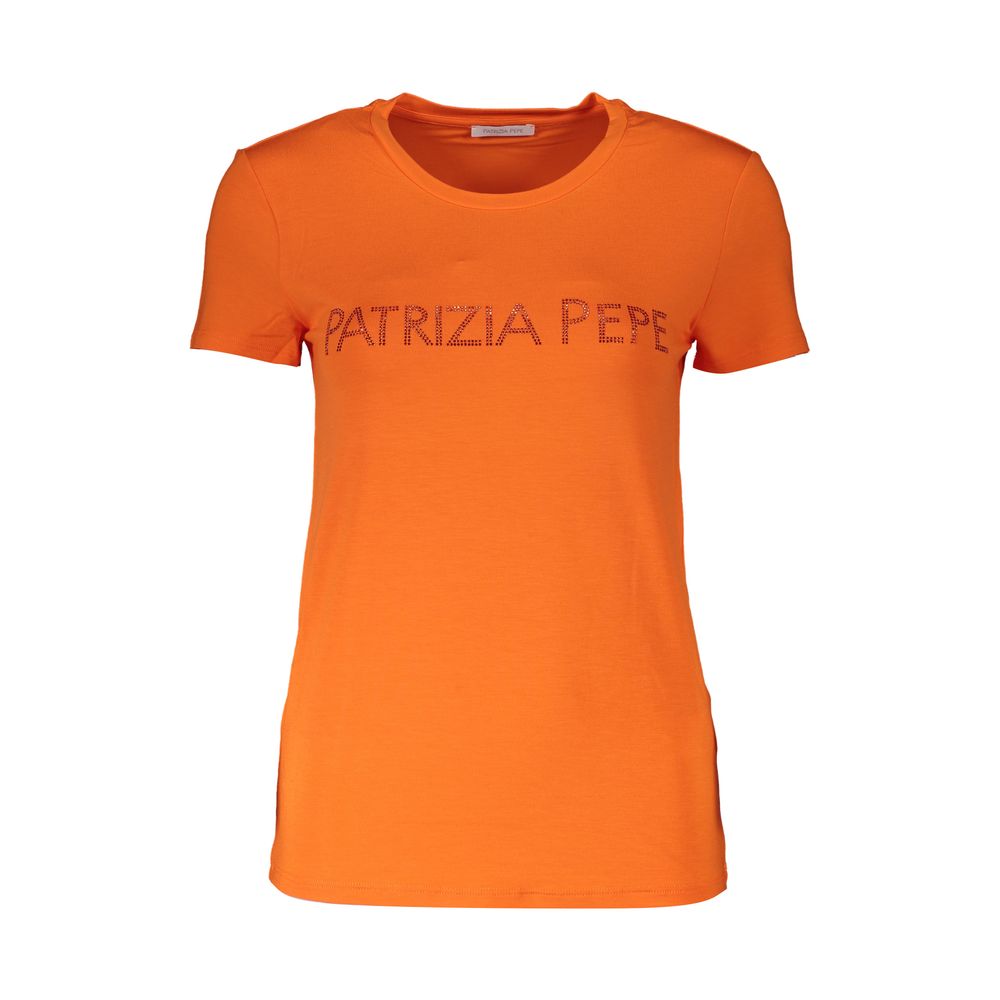 Patrizia Pepe Orange Elastane Women Top