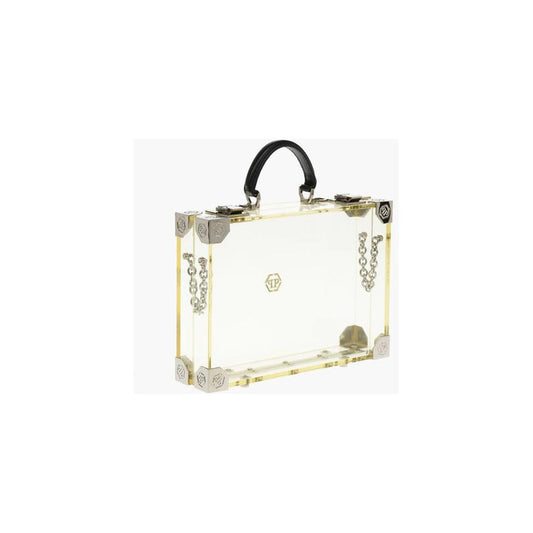 Philipp Plein Philipp Plein sheer rigid handbag with removable shoulder strap PHP449915GD