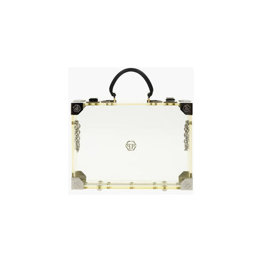 Philipp Plein Philipp Plein sheer rigid handbag with removable shoulder strap PHP449915GD