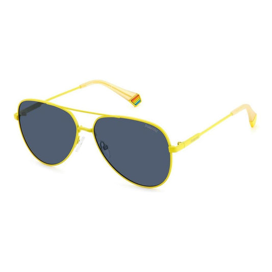 Polaroid Polaroid Yellow Metal Sunglasses POPLD6187S40GAC