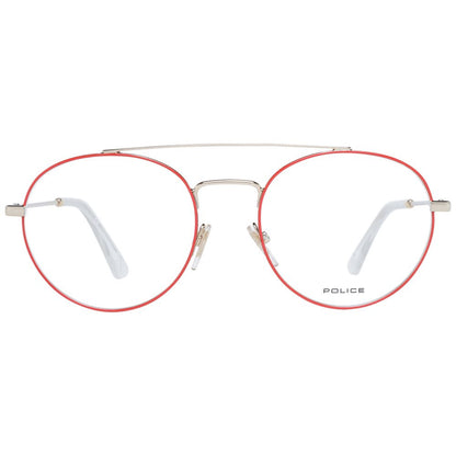 Police Red Metal & Plastic Glasses (Frames)