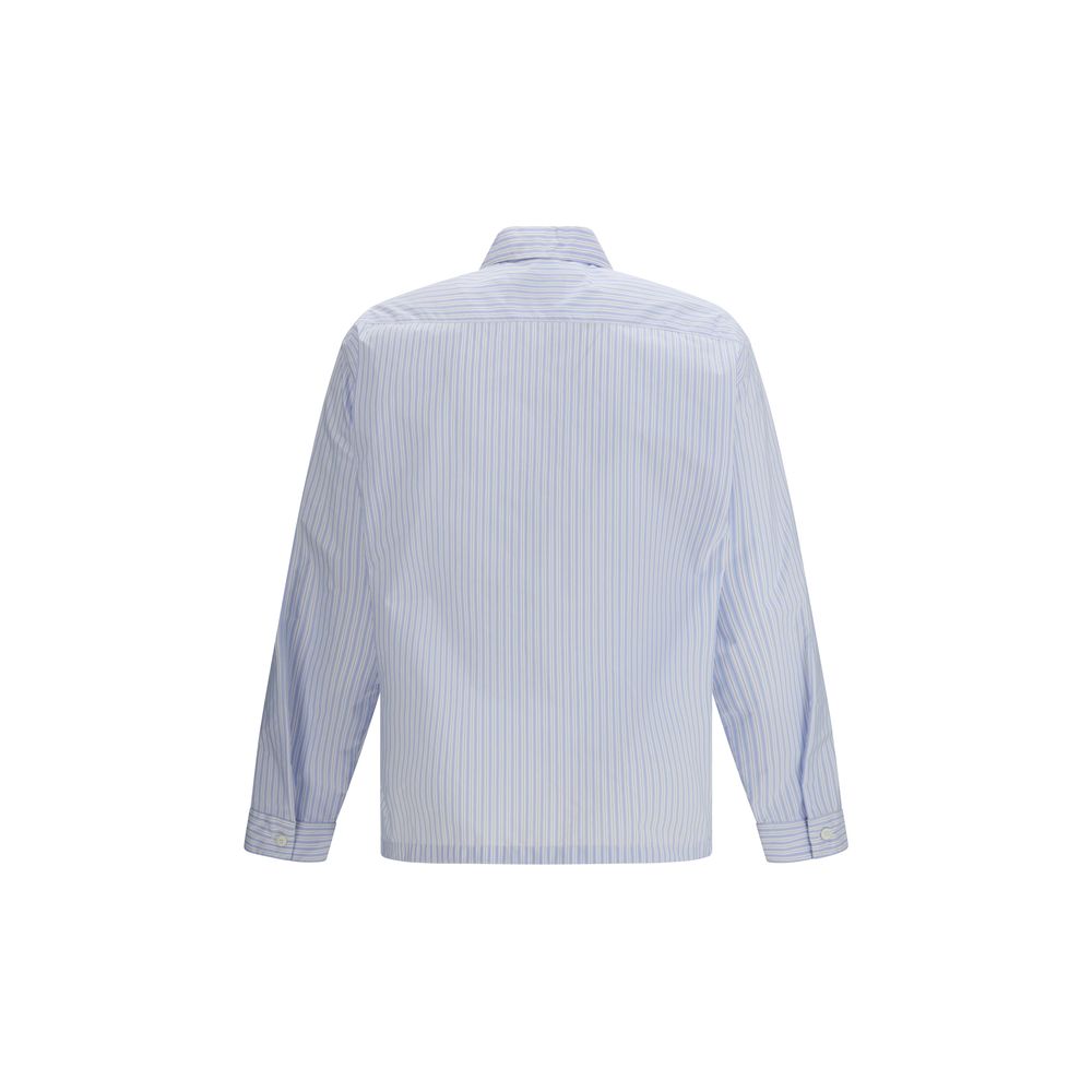 Prada Blue Polyamide Pattern Shirt 1728,72470364320,Blue,Clothing,L,M,Men,New with tags,Pattern - Shirts - Clothing,Prada,S,Shirts - Clothing