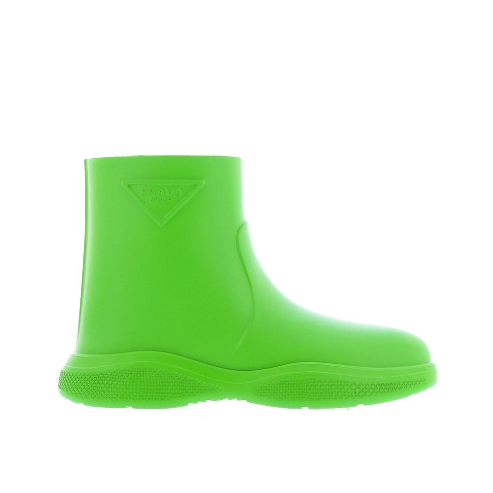 Prada Green Rubber Rain Boots
