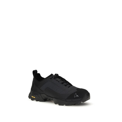 ROA Black Polyamide Athletic Sneakers with Vibram® Megagrip sole for optimal traction and lightweight design.