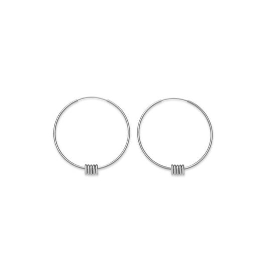 Pair of hoop earrings from ROSEFIELD JEWELS JEWELRY Mod. JSHLS-J068