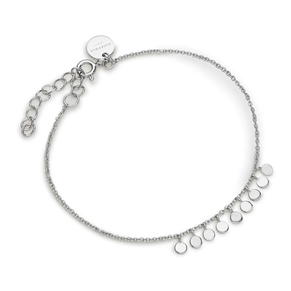 ROSEFIELD JEWELS JEWELRY Mod. JTBMS-J434 silver bracelet with delicate charms on a chain.
