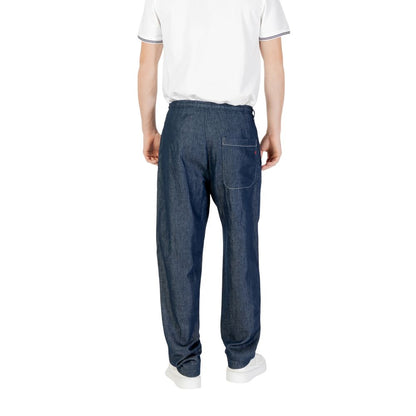 Replay Blue Cotton Casual Pants