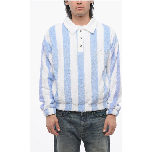 Rhude Rhude Awning Striped Terry Cotton 3-Buttons Sweatshirt RH-P628789-S