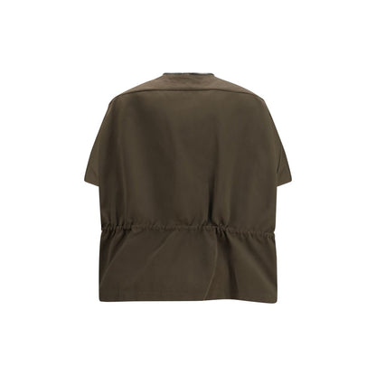 Rick Owens Brown Polyester Shell Jacket 1728,72470364320,Brown,Clothing,Jackets & Coats - Clothing,New with tags,One Size,Rick Owens,Shell Jackets - Jackets & Coats - Clothing,Women