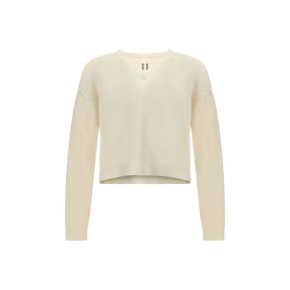 Rick Owens White Alpaca Vicugna Pacos Sweatshirt