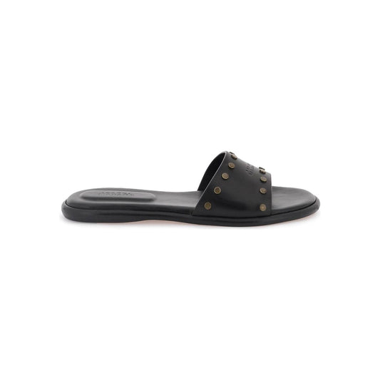 Isabel Marant leather vikee slides Mules Isabel Marant Dark Slate Gray