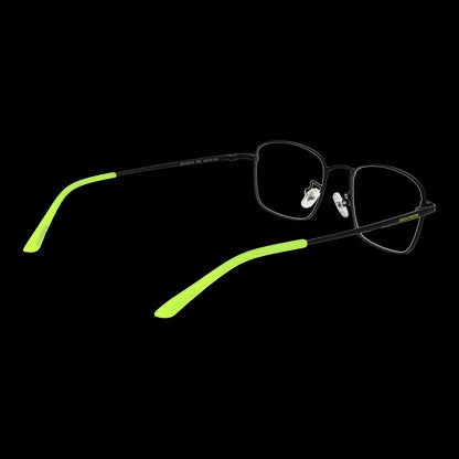 SKECHERS MOD. SE3336-D 49002 eyeglasses for men in black with green accents on temples, stylish and modern design for gents