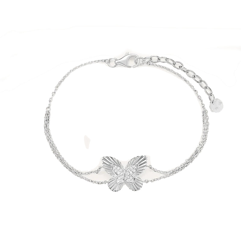 STROILI Mod. 1694910 silver bracelet with butterfly design, elegant jewelry piece for fashion lovers.
