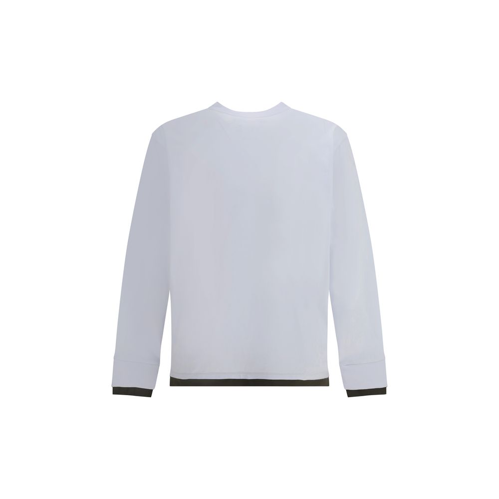 Sacai White Cotton Long Sleeve T-Shirt
