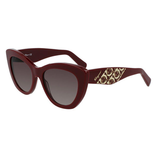 Salvatore Ferragamo Salvatore Ferragamo Bordeaux Haircalf Sunglasses SFSF1022S603AC