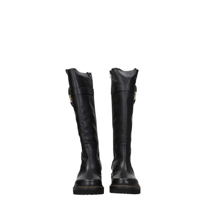 See By Chloé Black Leather Over The Knee