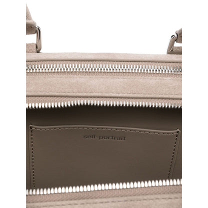 Self-Portrait suede baguette shoulder bag Shoulder