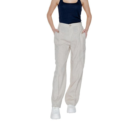 Street One Beige Linen Pant
