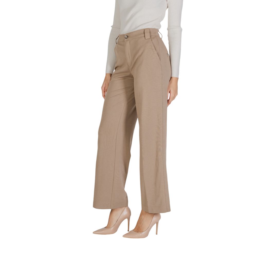 Street One Beige Viscose Casual Pants