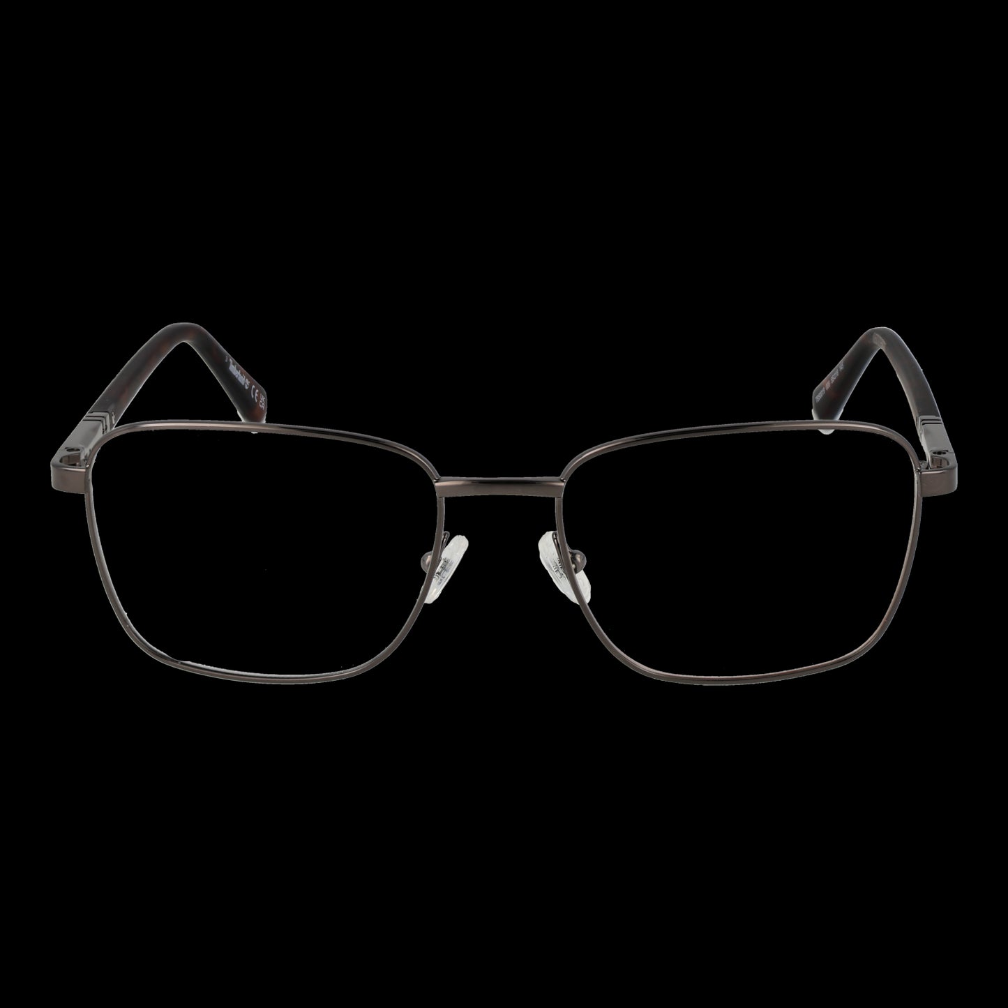 Front view of TIMBERLAND MOD. TB50019 55006 eyeglasses for gent, featuring a sleek metallic frame design.