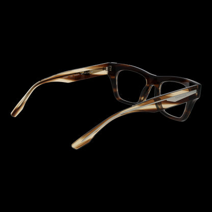 TRUSSARDI MOD. TSW6044 51E01 lady's eyewear with tortoiseshell pattern, angled view.