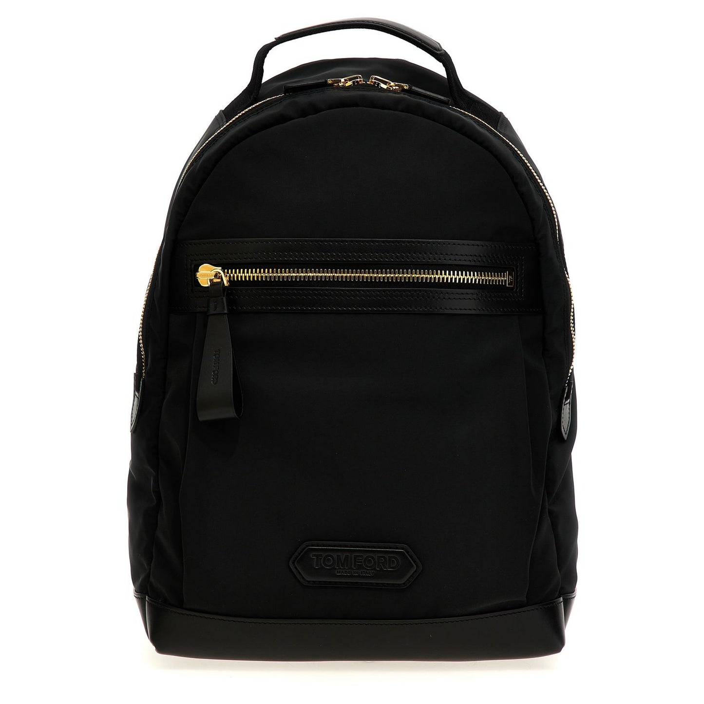Tom Ford Black Polyester Backpack