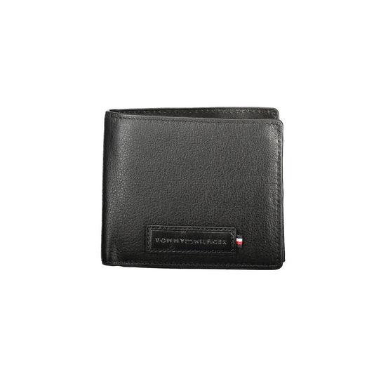 Tommy Hilfiger Black Leather Men Wallet