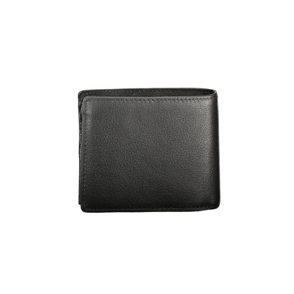 Tommy Hilfiger Black Leather Men Wallet showcasing sleek design and craftsmanship