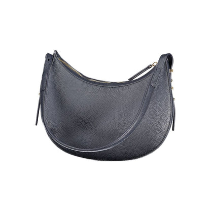 Alt Tag: Tommy Hilfiger Blue Polyethylene Women Handbag with adjustable shoulder strap and iconic design.