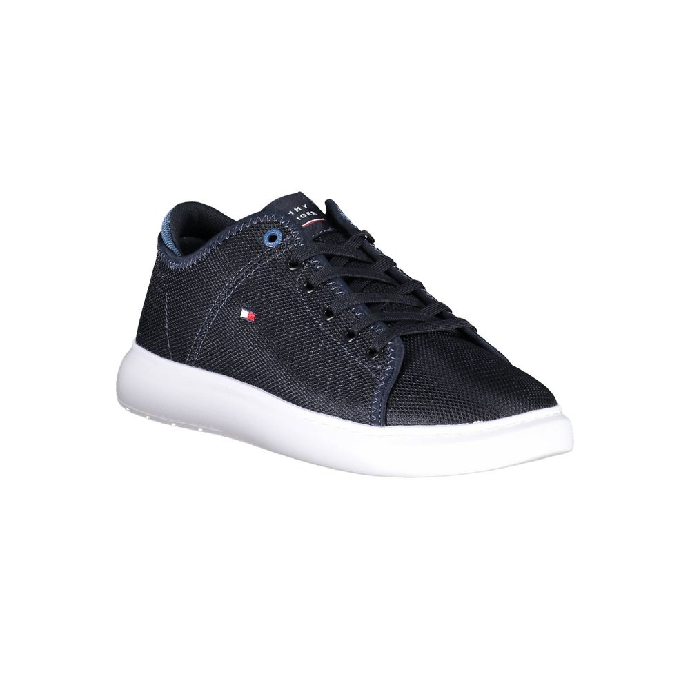 Tommy Hilfiger Blue Recycled Polyester Men Sneaker