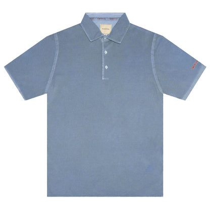 Tramarossa Light Blue Cotton Men Polo Shirt
