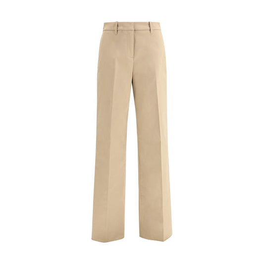 True Royal Beige Cotton Casual Pants