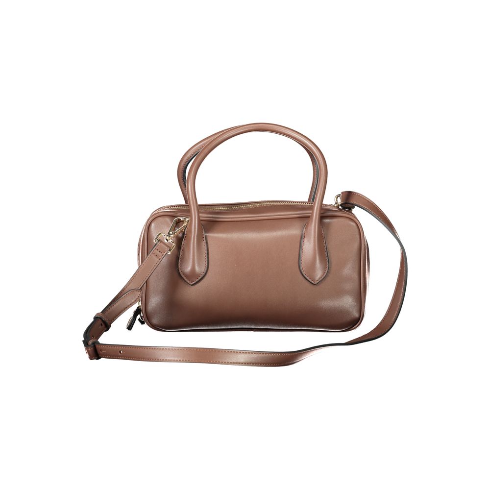 Twinset Brown Polyethylene Women Handbag with adjustable strap