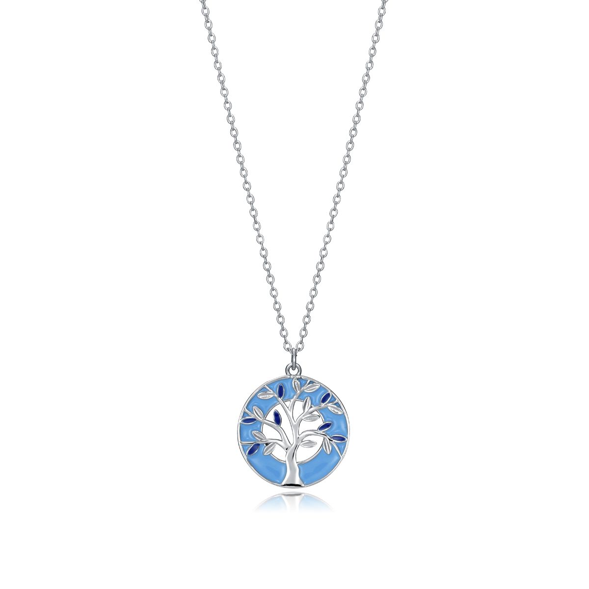VICEROY JEWELS Mod. 13012C000-13 lady's quartz analog necklace with silver 925° design and blue accent, in official packaging.