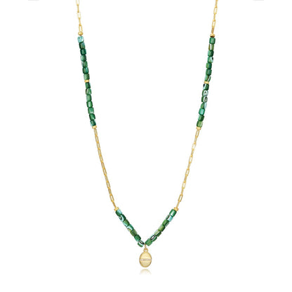 VICEROY JEWELS Mod. 13040C100-92 Silver 925° Necklace, Quartz Analog, Mineral Dial, 32mm Case, 5 ATM Water Resistant, Lady's Jewelry