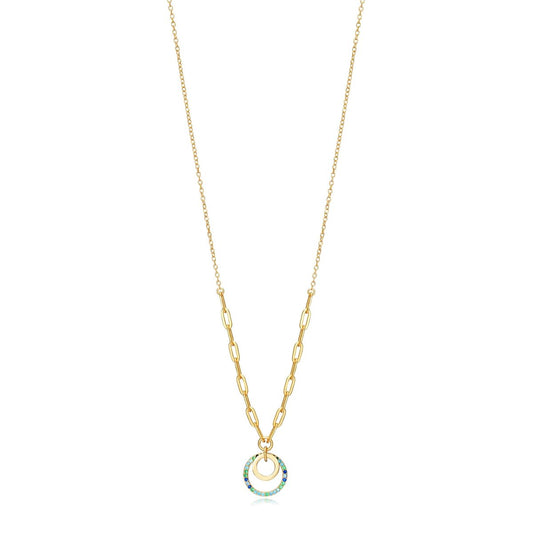 VICEROY JEWELS Mod. 13052C100-32, lady's quartz analog necklace, 925° silver, 42mm, water resistant, calendar, in official box.