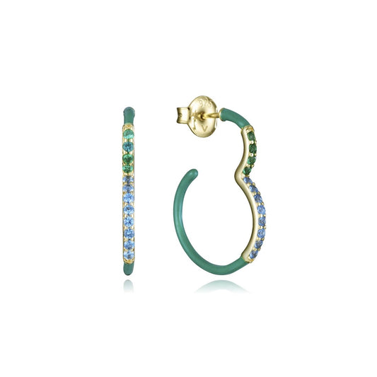 VICEROY JEWELS Mod. 15119E100-92 silver 925° lady's earrings with quartz analog multifunction and mineral dial features.