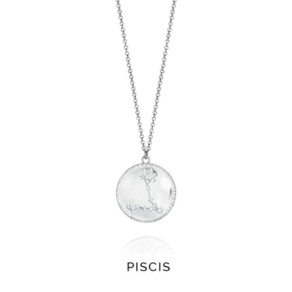 VICEROY JEWELS Mod. 61014C000-38P silver Pisces constellation necklace, quartz analog, 5 ATM, 32 mm case, official packaging