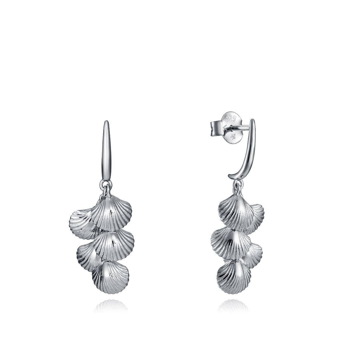 VICEROY JEWELS Mod. 61070E000-00 Silver 925°C Earrings for Ladies with Seashell Design, Quartz Analog Movement