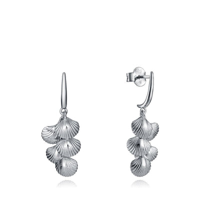 VICEROY JEWELS Mod. 61070E000-00 Silver 925°C Earrings for Ladies with Seashell Design, Quartz Analog Movement