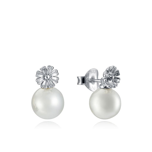 VICEROY JEWELS Mod. 7120E000-68 silver pearl earrings for ladies in official packaging.
