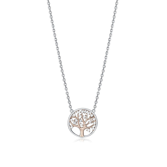 VICEROY JEWELS Mod. 85028C100-30 silver 925° necklace with quartz analog movement, tree design, 5 ATM water resistant, for ladies.