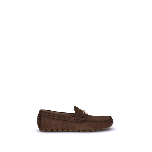 Valentino Garavani Brown Rubber Slip-On Loafers
