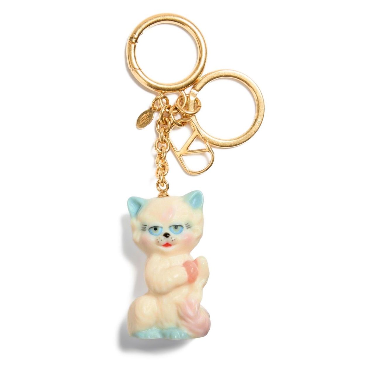 Valentino Garavani Le Chat De La Maison Nylon Bag Charm with Keychain